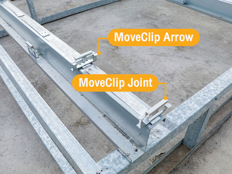 2. Fix the first Move Clips (Move Clip Arrow, Move Clip Joint) to all purlin*
