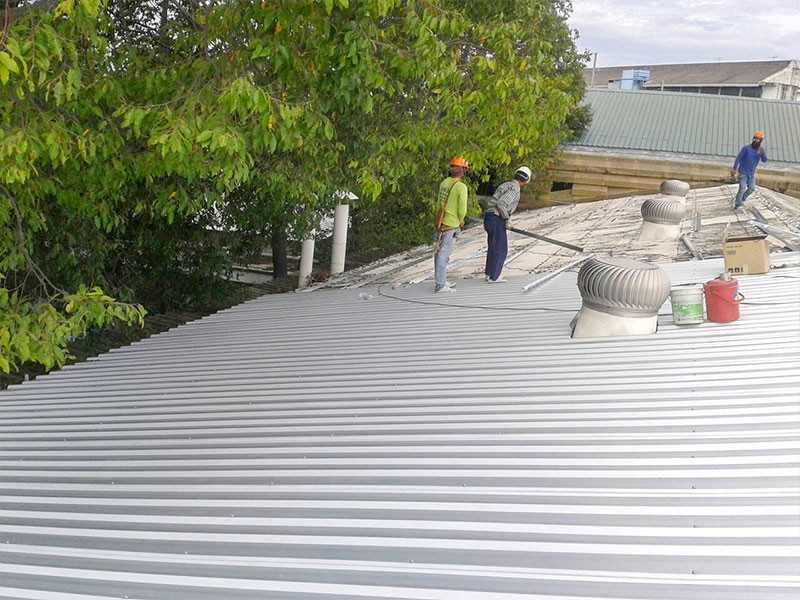 New roofing – Metal sheet 