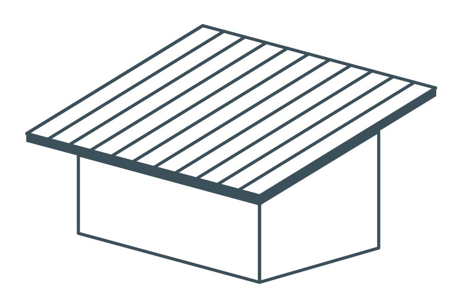 Monopitch roof, Lean-to roof