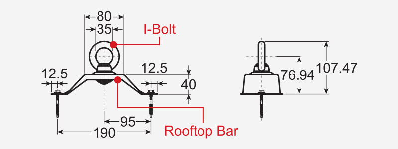 Safety Rooftop for KS Bolt Profile - Drawing